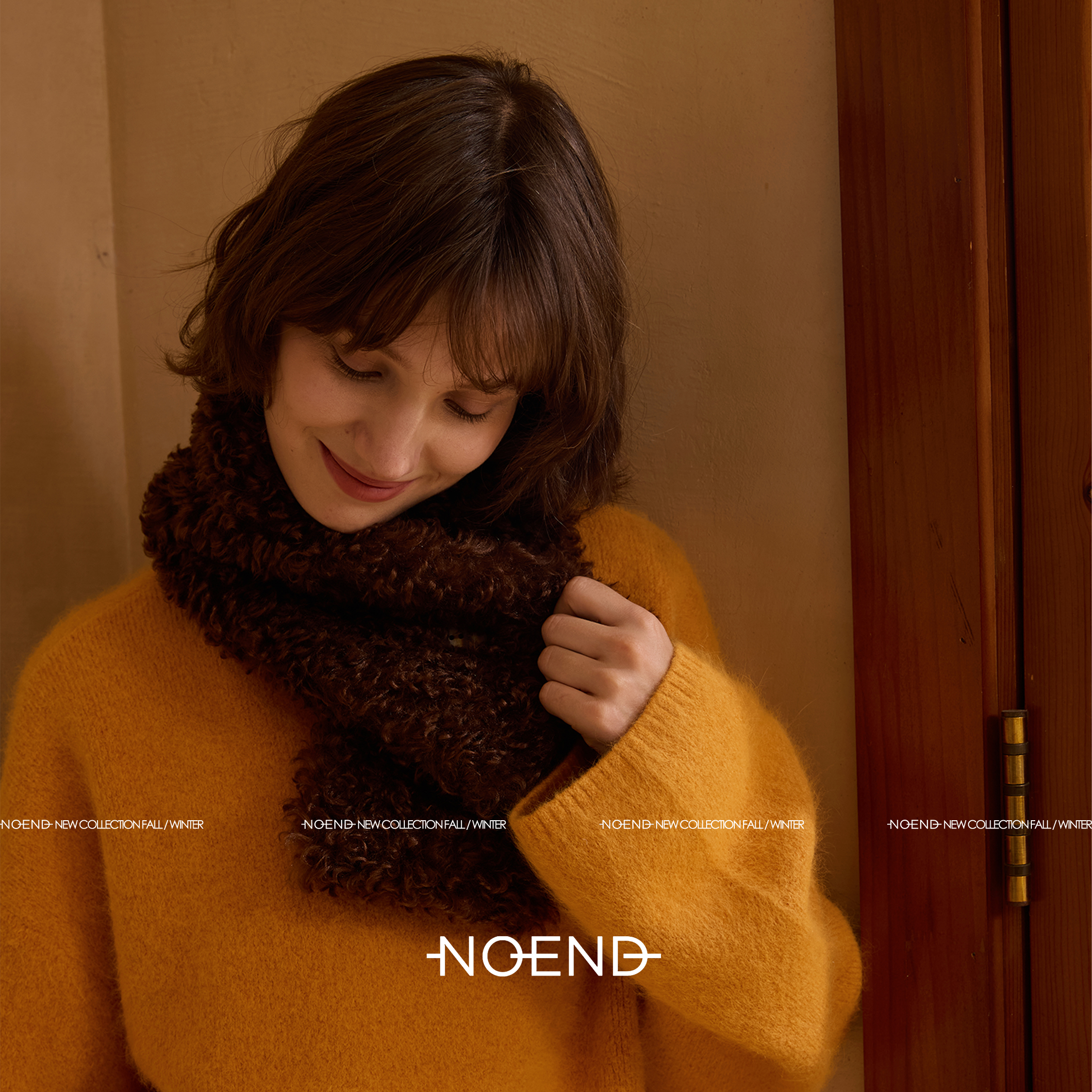 NOEND25/旷野美拉德多用双面毛领围脖随意搭 自在过冬