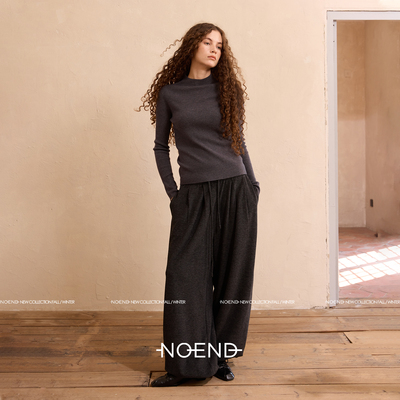 NOEND25/打底王简约百搭羊毛半高领显瘦针织打底衫