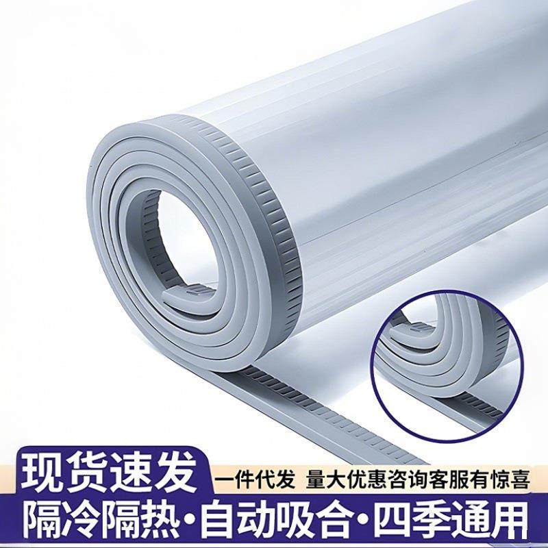 门帘冬季保暖防风挡透明软皮帘子自吸pvc磁吸塑料店铺商用隔断帘