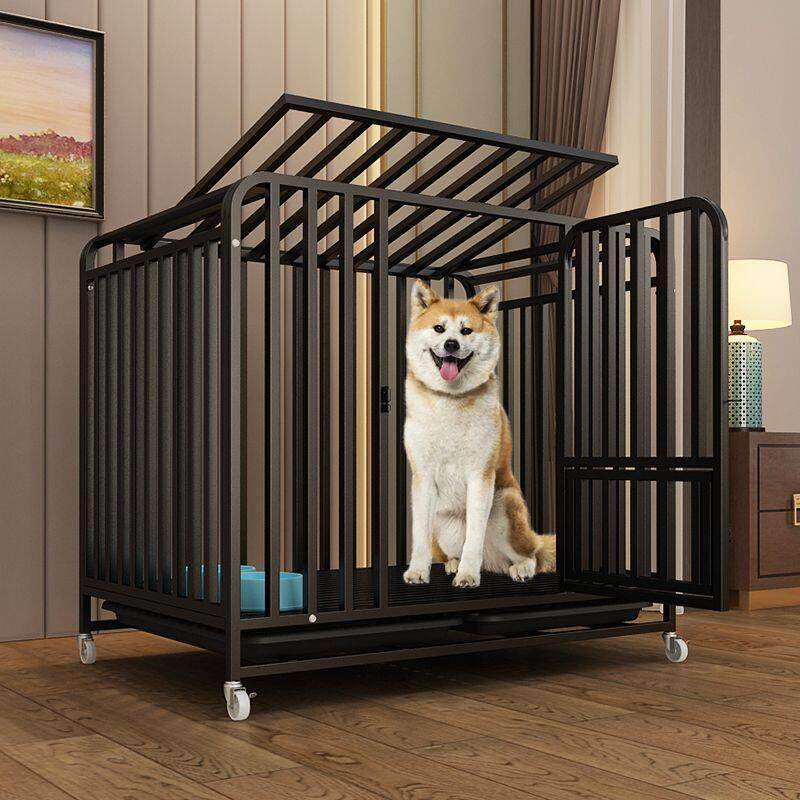 置物狗笼子加粗宠物狗笼狗窝小型犬铁笼中大型犬方管跨境厂家