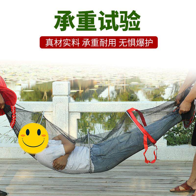 加厚鱼护网兜新款渔护速干防挂渔户钓鱼网装鱼网双圈鱼库跨境电商