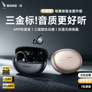 2026 不入耳新款 西伯利亚羽MC01MAX耳夹式 蓝牙耳机运动无线开放式