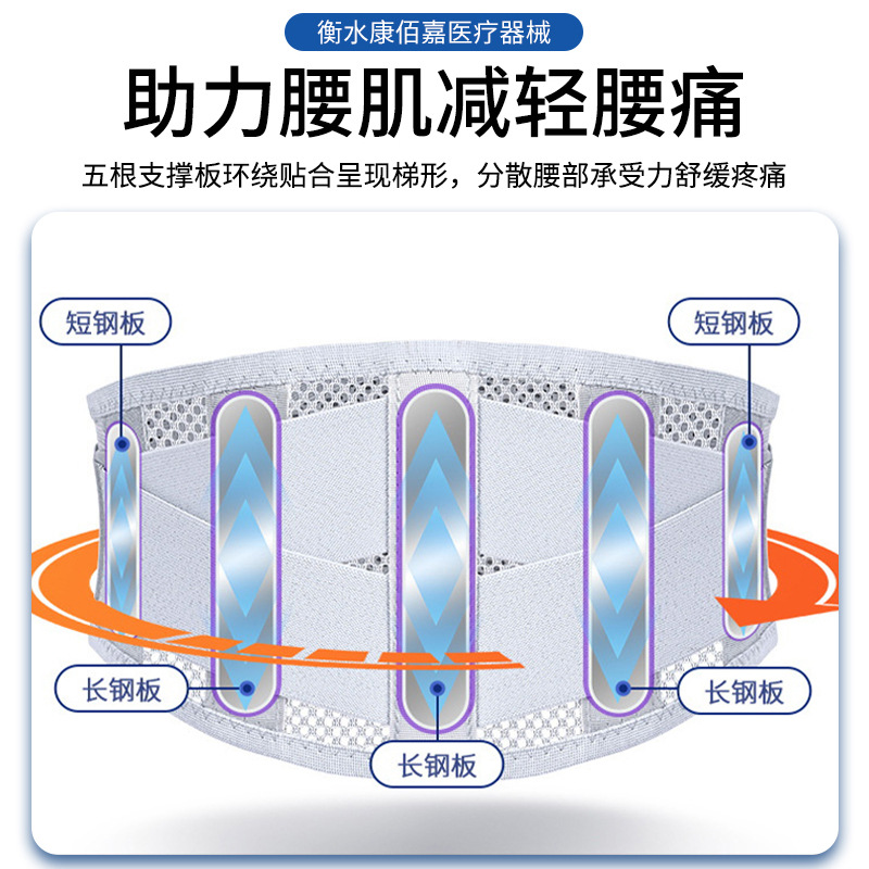 护腰带五根钢板支撑固定带办公室