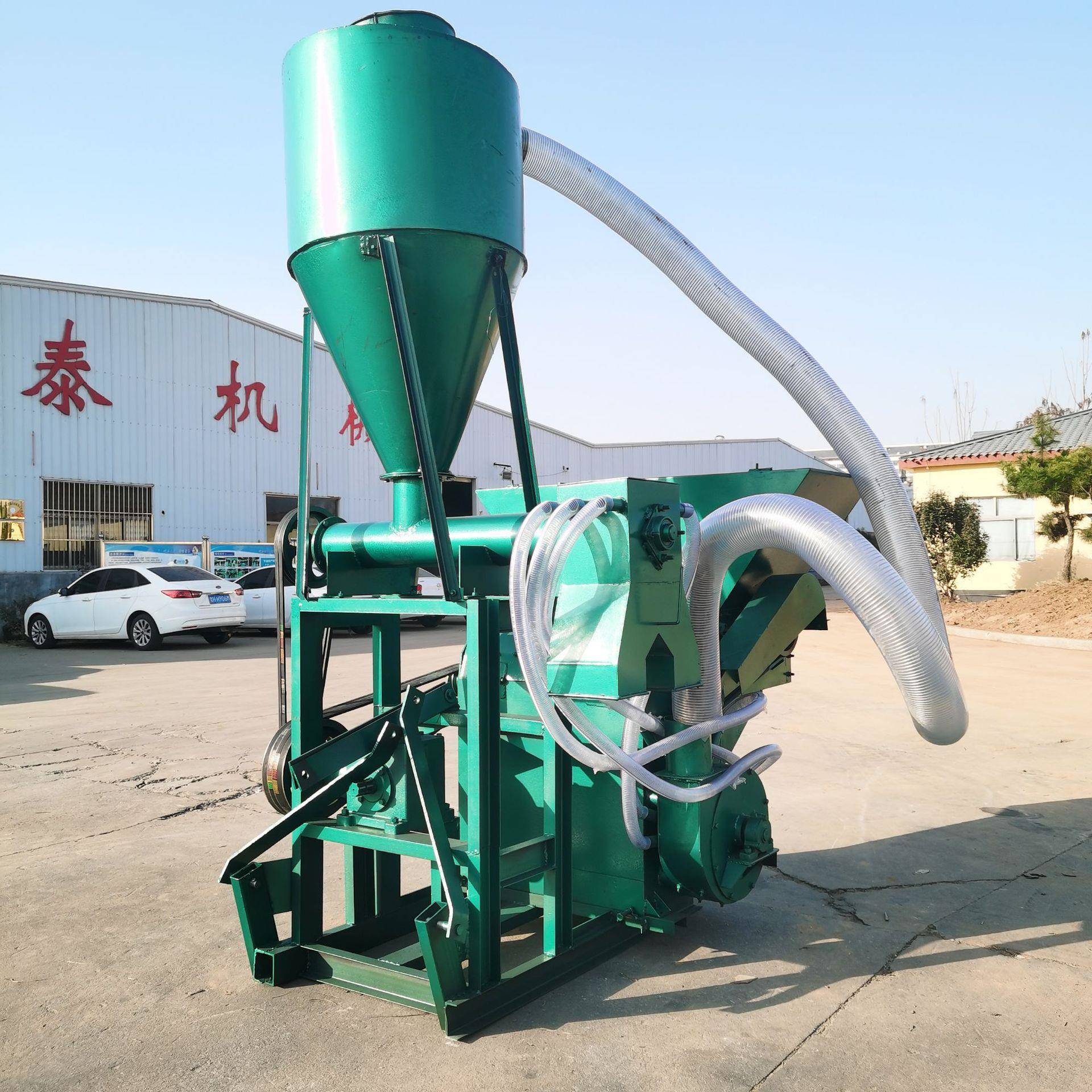 5060型强力除尘沙克龙粉碎机自动进料粉碎机锤片式粉碎机物料