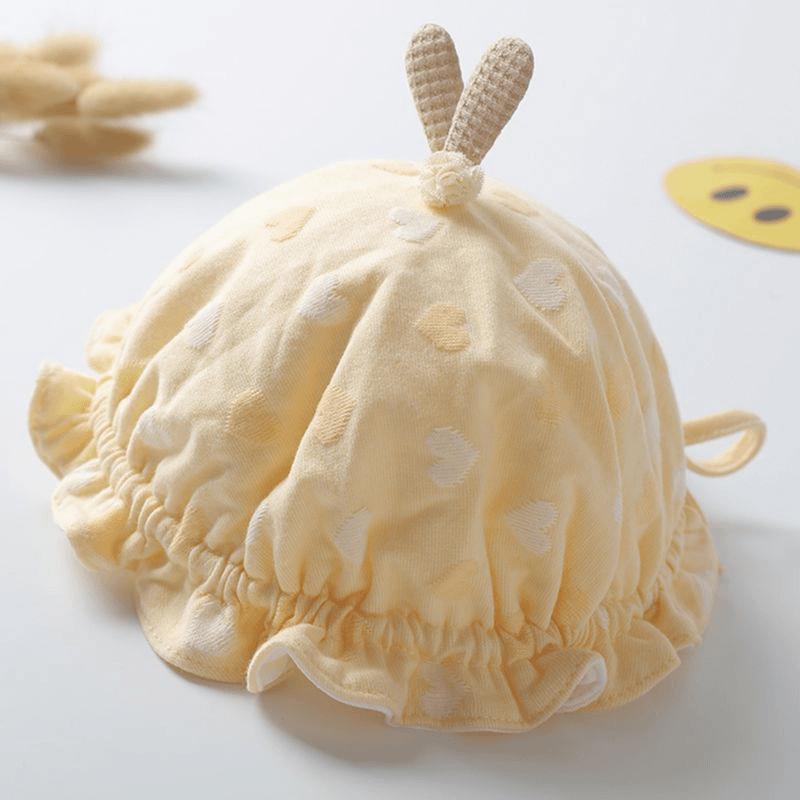 婴儿帽子春秋薄款可调公主渔夫盆