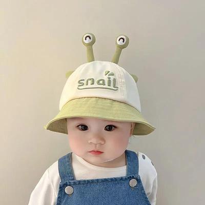 婴儿帽子0-1岁春秋薄款宝宝渔夫