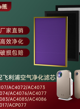 适配飞利浦空气净化器过滤网AC4074/FY3107/AC4072/AC3107滤芯