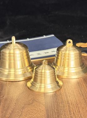 铜铃铛挂件风铃挂饰铜钟门铃铃铛响声大狗铃铛小型犬门挂玲珰摆件
