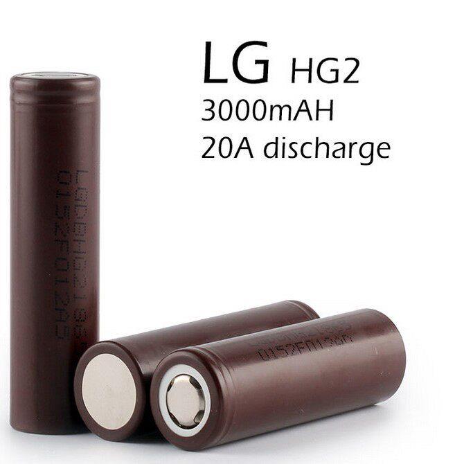 LG HG2 18650动力电池 3000mah 带刻字20A放电电动车电动工具电池