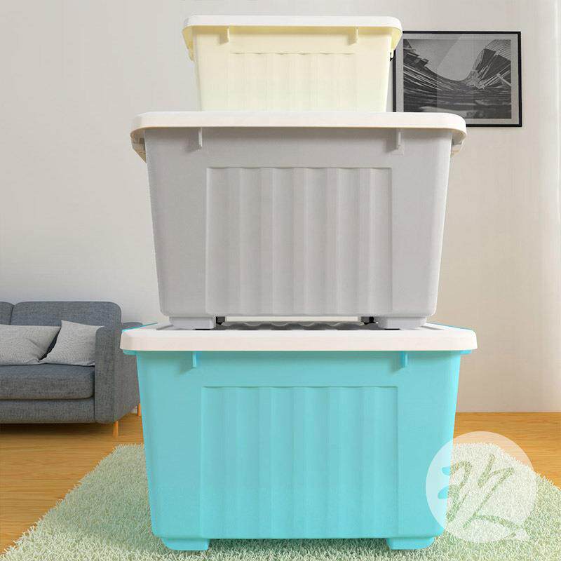 包邮SPACEXPERT超大收纳箱家用玩具杂物衣服储物箱带轮塑料整理箱