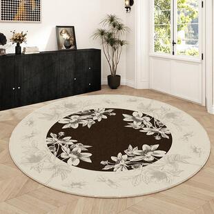 法式复古懒人沙发摇椅躺椅专用地毯电脑椅地板保护垫圆形转椅地垫