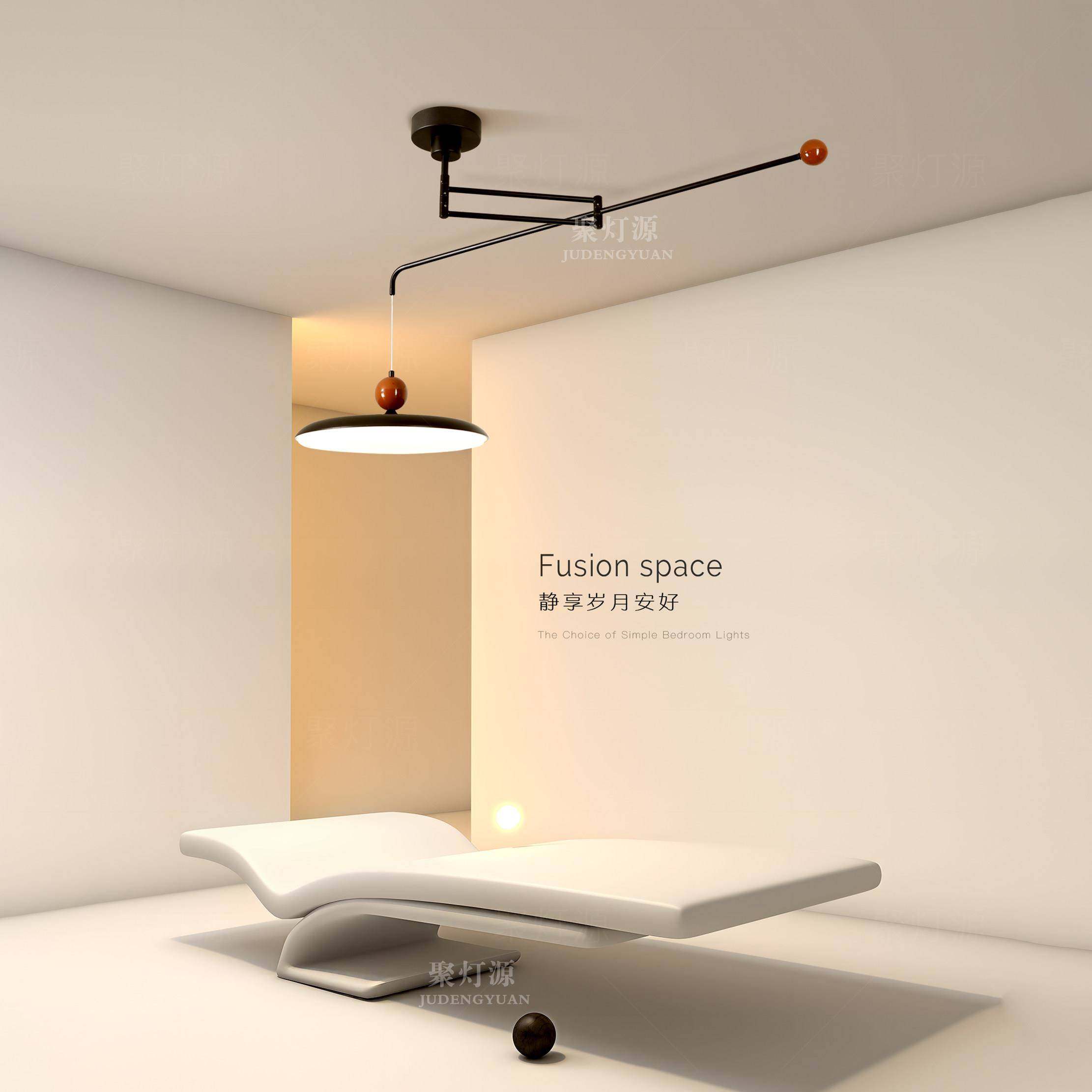 创意可DD2020-D摇臂饭厅吊灯款主客厅灯小位奶豆led餐桌移岛台卧