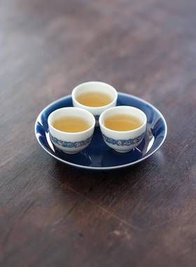 宛玉 斗彩折枝果纹VJD茶盖碗 迷你杯 3岩0l 潮汕瑞功夫茶杯 m主人