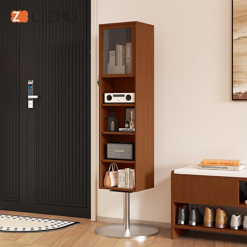 功旋转镜MN-00689柜穿衣镜日式书/柜柜多能旋转床边收纳杂志柜落