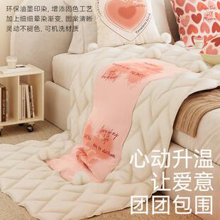 御尚居客七夕节车爱心抱枕被两用发厅沙用HLRBZB-3空调被子二合一