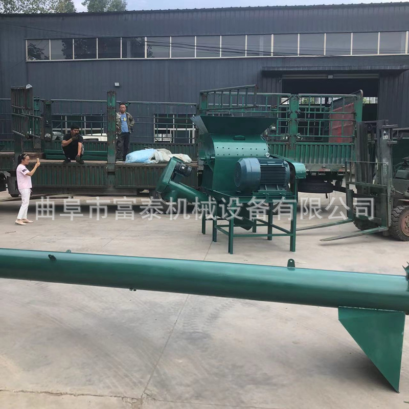 干湿两用玉米秸秆饲料粉碎机 椰子壳锤片粉碎机 多功能树枝粉碎机