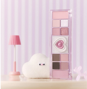 韩国菲丽菲拉爱心眼影盘新款腮红高光一体多用珠光哑光遮瑕修容