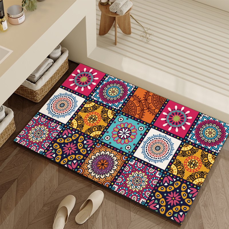 美式入户地垫进门门垫浴室吸水防滑耐脏脚垫门口玄关可裁剪地毯