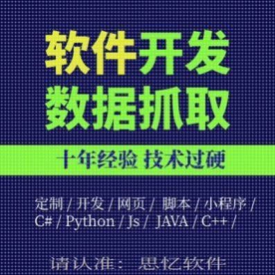 软件开发定制代做C#编程电脑桌面程序易语言协议写脚本网页python