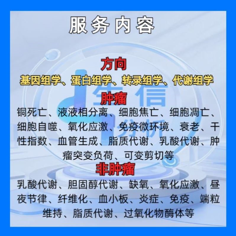 蛋白组代谢组标书实验科研设计服务