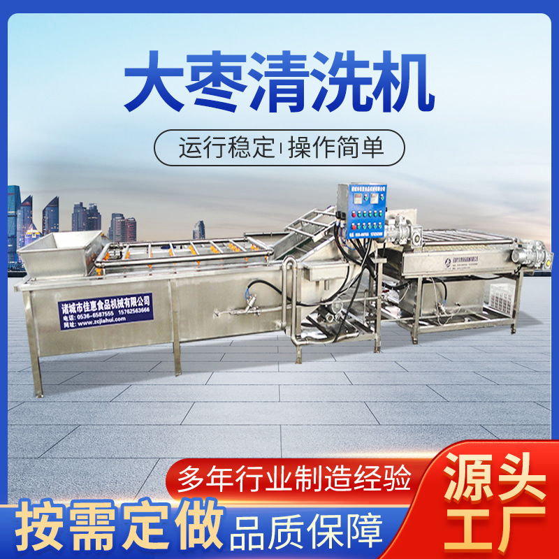 大枣清洗设备 旗袍清洗机 果蔬清洗设备大型果蔬加工设备