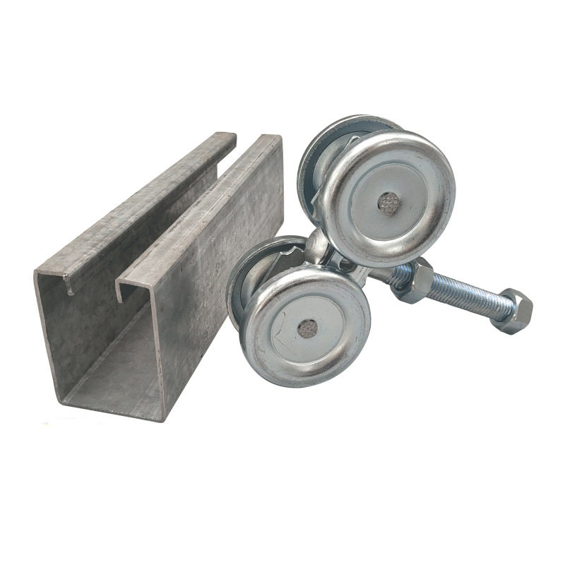 C型钢配滚轮 冷弯型钢哈芬槽 抗震支架预埋槽道 热镀锌槽道