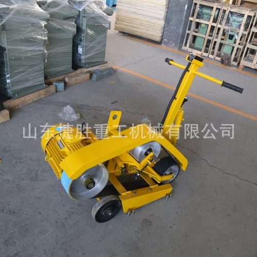 手推式焊缝磨平机 拼接钢板补焊打焊机 平面砂带抛光打磨机械