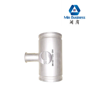 沟槽式卡压异径三通接头不锈钢卡压式管件 沟槽式管件