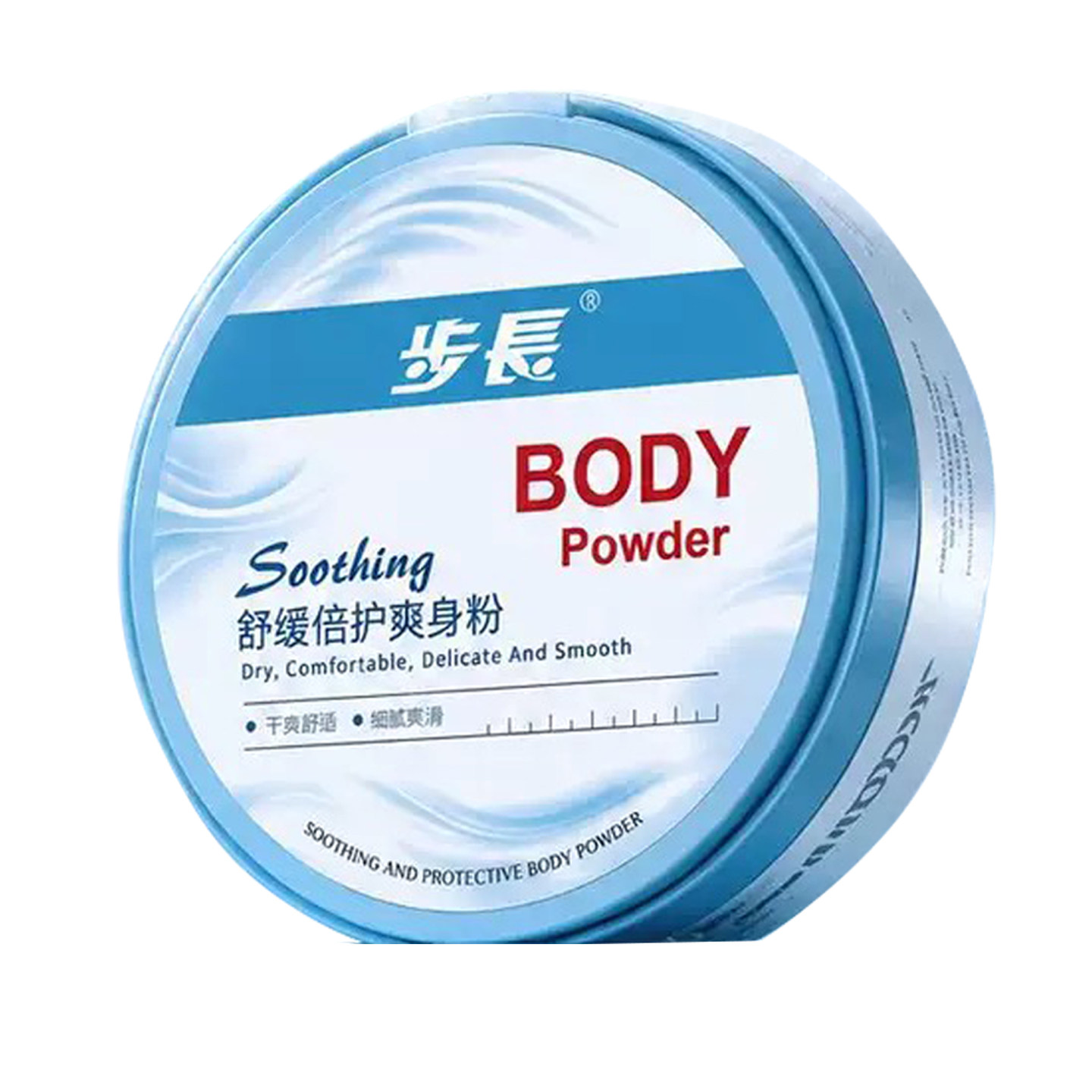 步长舒缓柔滑爽身粉140g蓝罐夏季皮肤外用清凉干爽