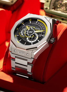 布加迪手表跨境货源Shopee手表男士机械表 一件代发