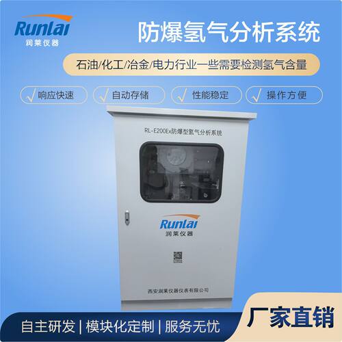 源头工厂防爆氢分析系统H2分析仪测量精度高嵌入式触屏氢气分析仪