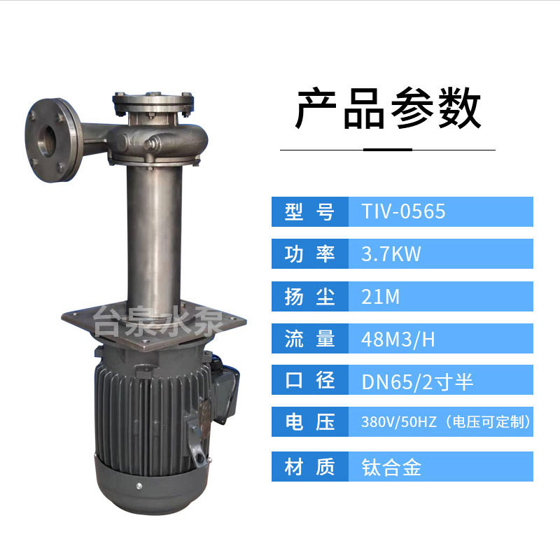 立式耐酸碱清洗钛合金水泵 抗化学液体腐蚀钛泵DN65 台泉泵浦厂家,五金/工具,水质污染防治设备,淘宝优惠券,粉丝福利购,淘宝优惠卷