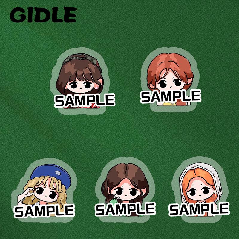 Gidle女团同人周边胸针宋雨琦金米妮田小娟可爱徽章应援挂件饰品