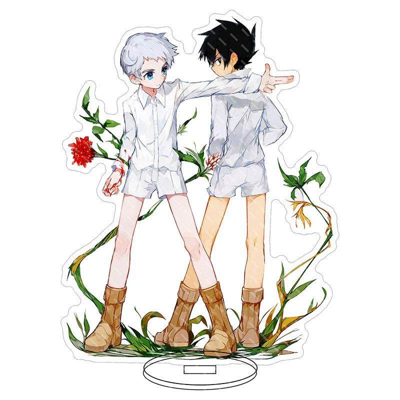 约定的梦幻岛大立牌艾玛 诺曼 雷 伊莎贝拉 冬亚克力摆件样品展示