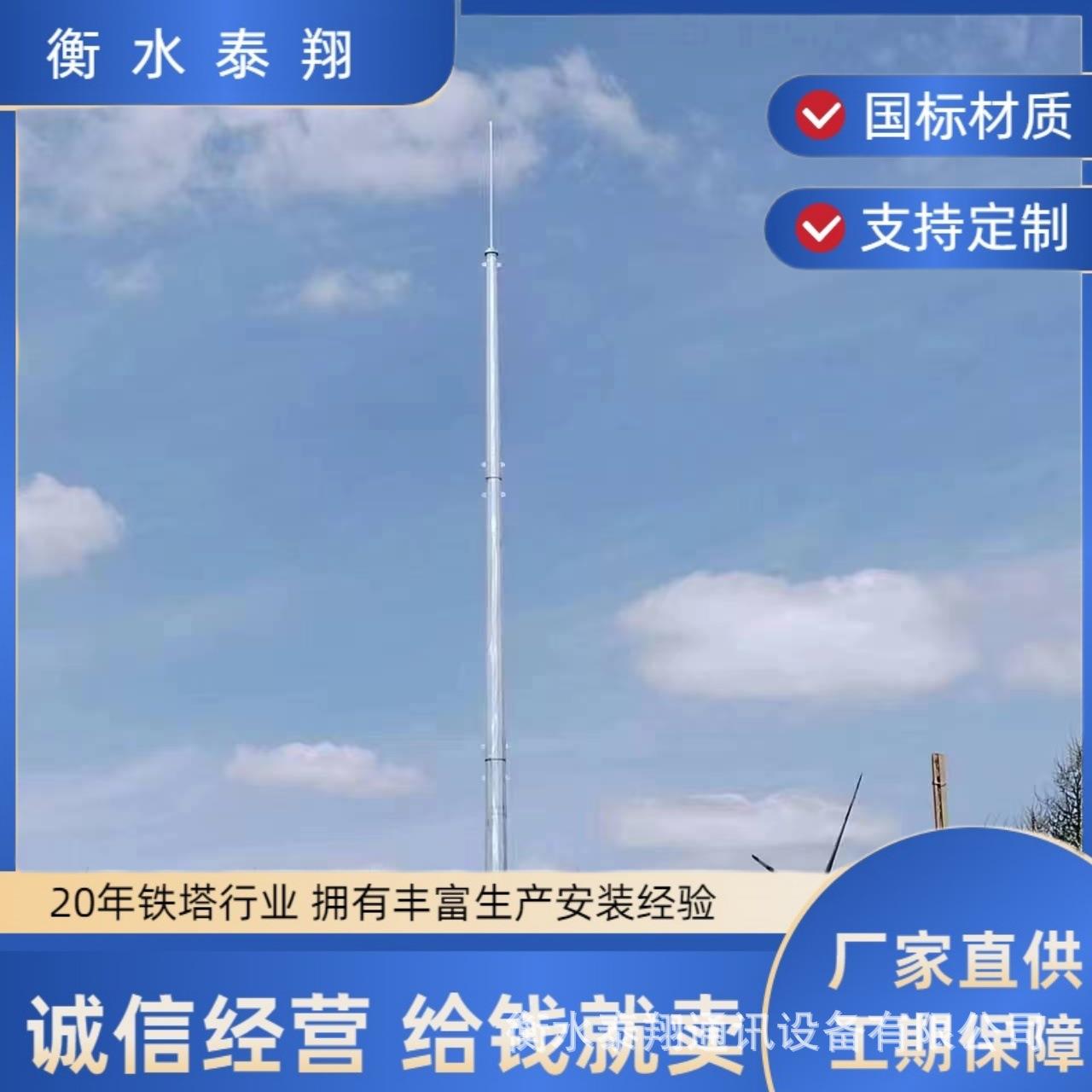 GH避雷针钢结构独立钢管避雷针30米独立避雷针塔变电所避雷针