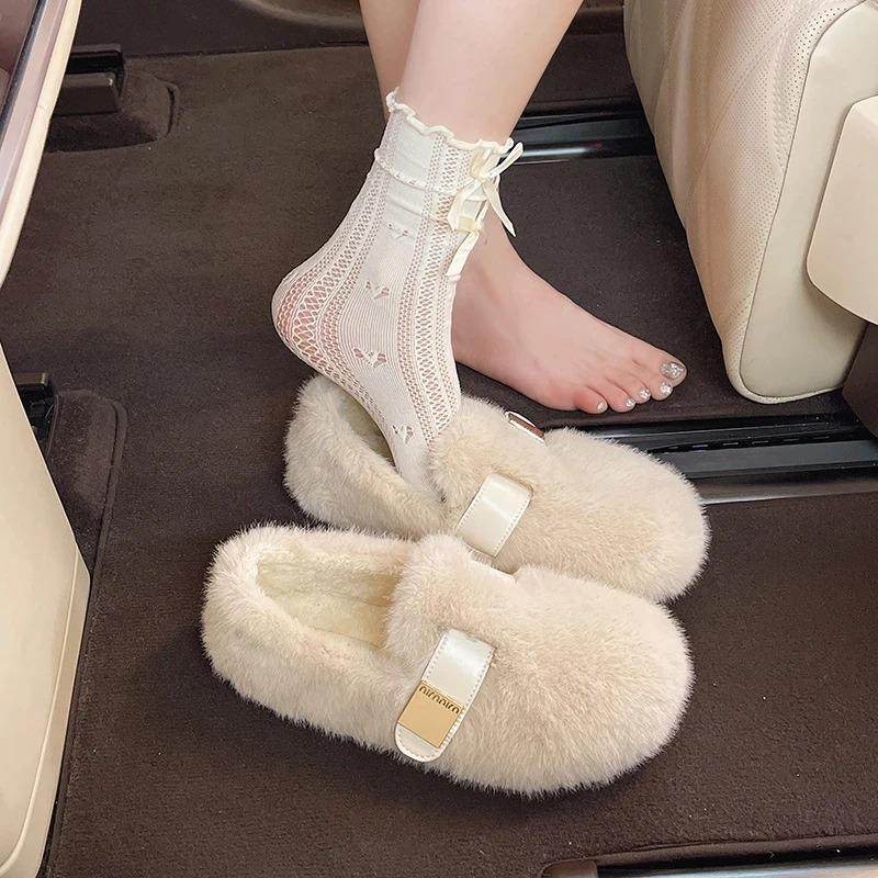 莉梵庭平底复古外穿豹纹一脚蹬懒人棉鞋女2025秋季新款加绒,女鞋,棉鞋,淘宝优惠券,粉丝福利购,淘宝优惠卷