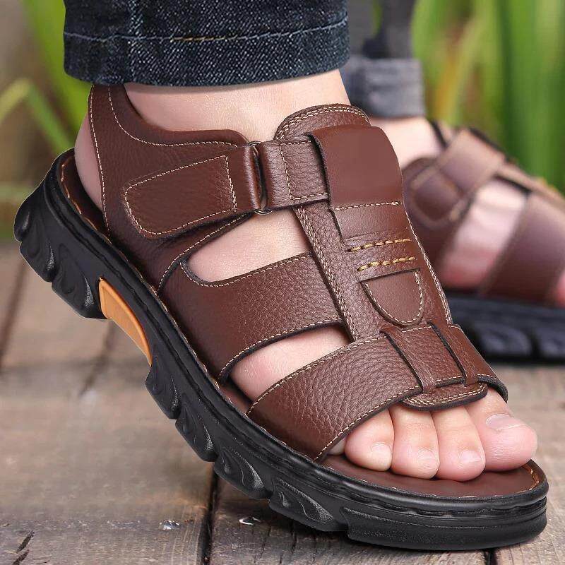 蕉纤初男鞋专卖男凉鞋外出耐磨防滑防水沙滩鞋户外凉拖鞋男凉鞋