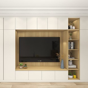 定制衣柜ENF卧室墙柜一体化订制全空间定做橱柜入 精品兔宝宝易装