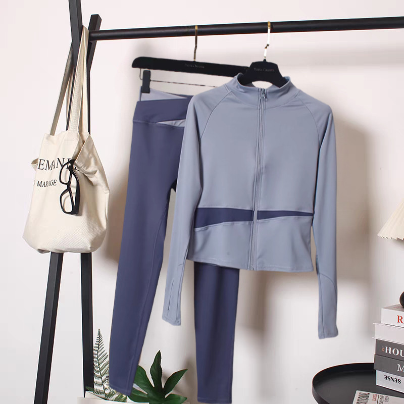 瑜伽服外套女春秋季速干撞色跑步运动拉链开衫网红训练健身衣套装,运动/瑜伽/健身/球迷用品,瑜伽外套,淘宝优惠券,粉丝福利购,淘宝优惠卷