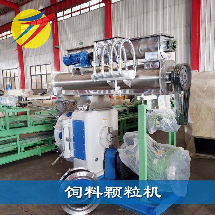 饲料颗粒机生产饲料的整套设备时产3-5吨制粒机厂家直供造粒机