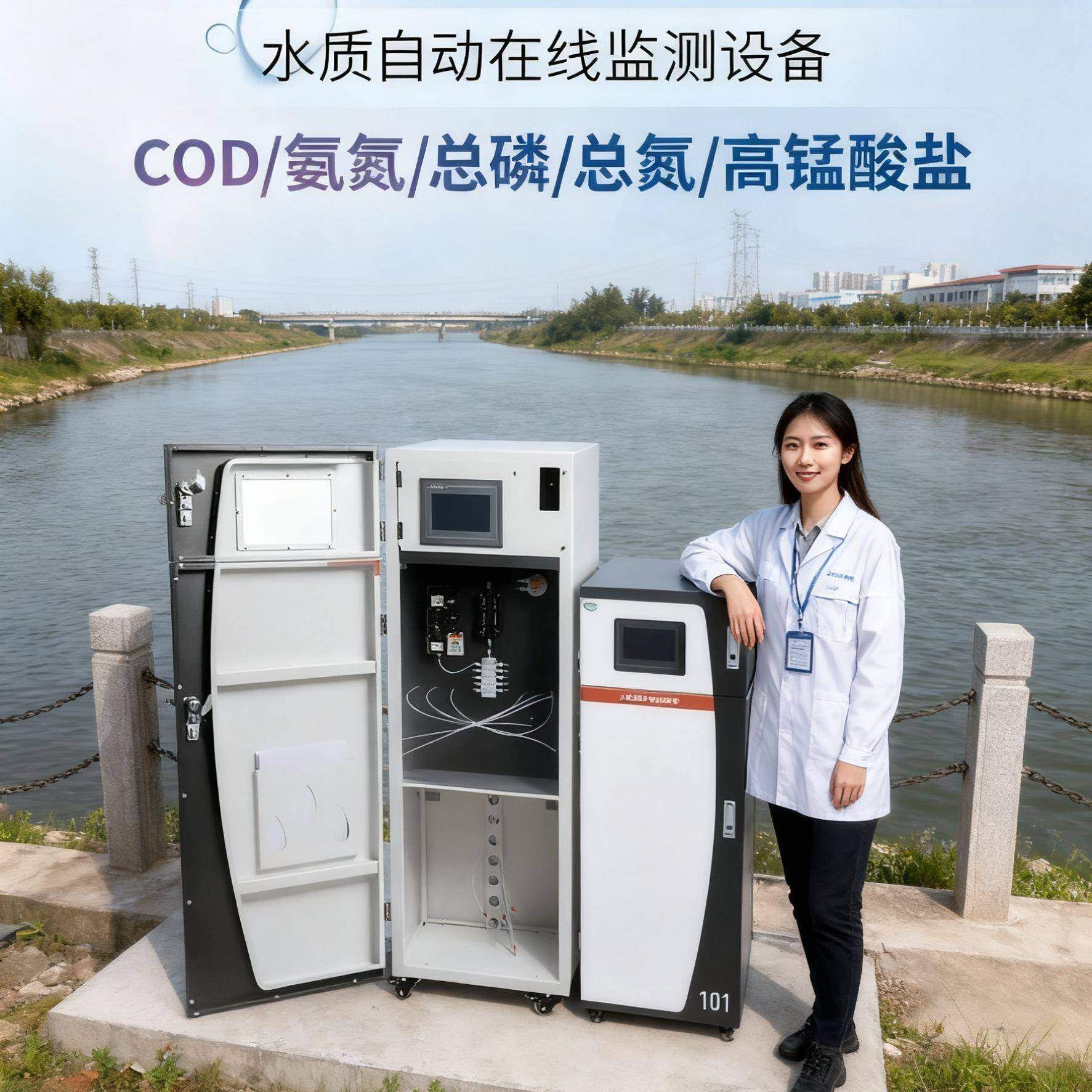 COD进出水在线监测系统氨氮总磷总氮高锰酸盐水质自动分析仪