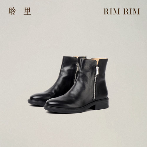 欧洲水系马皮秋冬短靴