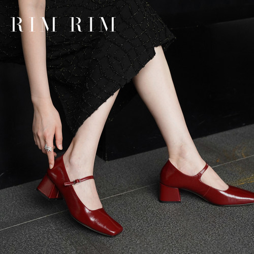 RIMRIM2026新款一字扣玛丽珍鞋女
