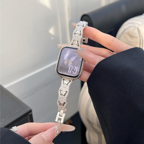 思雅图华为Fit4/3丝绸纹镂空表链