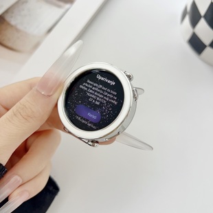 适用华为GT6手表保护壳41mm双色亮面半包壳华为gt5/41mm保护套华为GT4手表41mm保护壳双拼色18mm腕带