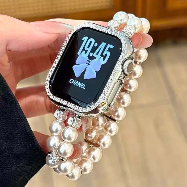 思雅图华为Fit4闪钻珍珠弹力腕带