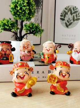 寿公寿婆月老生日蛋糕DIY装饰摆件汽车摆件电视柜卧室客厅小摆件