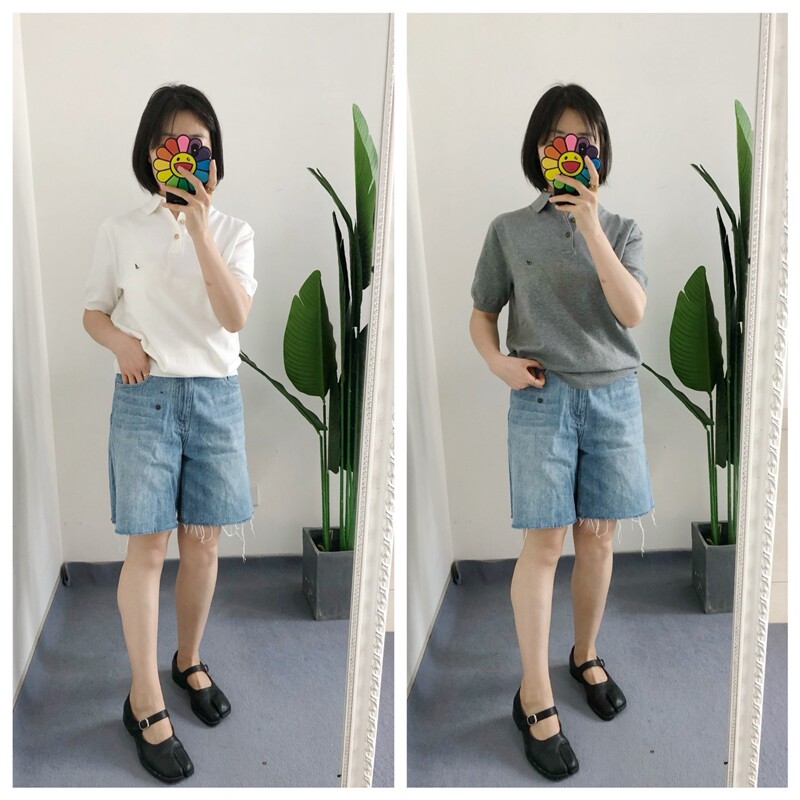 买手店 经典男款三粒扣匹马棉针织棉质薄款翻领短袖衫商务通勤