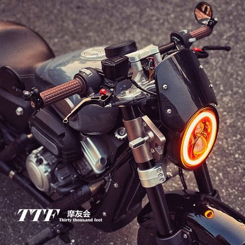 摩托车改装车把铝合金变径直把一字把22-28mmGV300金吉拉小风挡