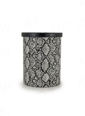 MOON慕空间样板房蛇皮圆桶收纳盒衣帽间衣柜收纳箱软装摆件装饰品